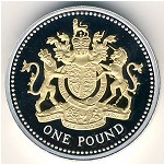 Великобритания, 1 фунт (2008 г.)