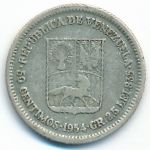 Venezuela, 50 centimos, 1954