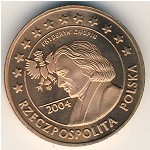 Poland., 5 euro cent, 2004