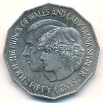 Австралия, 50 центов (1981 г.)