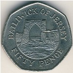 Jersey, 50 pence, 1997