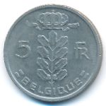 Belgium, 5 francs, 1975
