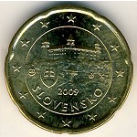 Slovakia, 20 euro cent, 2009–2013