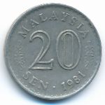 Малайзия, 20 сен (1981 г.)