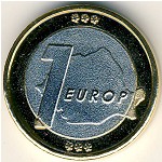 Romania., 1 euro, 2004