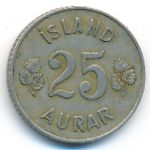 Iceland, 25 aurar, 1957