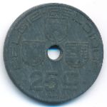 Belgium, 25 centimes, 1944