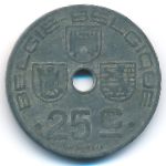 Belgium, 25 centimes, 1946