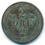 Швеция, 2 эре (1891 г.)
