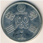 Spain, 100 pesetas, 1980