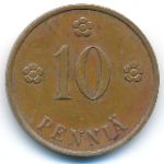 Finland, 10 pennia, 1937