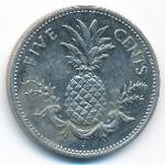 Багамские острова, 5 центов (1984–2005 г.)