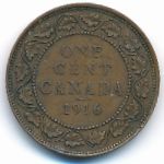 Канада, 1 цент (1916 г.)