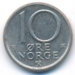 Norway, 10 ore, 1984