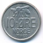 Норвегия, 10 эре (1960–1973 г.)