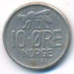 Norway, 10 ore, 1966