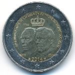Люксембург, 2 евро (2014 г.)