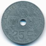 Belgium, 25 centimes, 1944