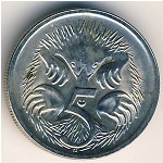 Australia, 5 cents, 1985–1998