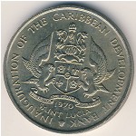 Saint Lucia, 4 dollars, 1970