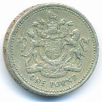 Великобритания, 1 фунт (1983 г.)