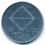 Italy, 100 lire, 1974