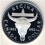 Canada, 1 dollar, 1982