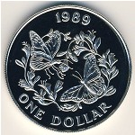 Bermuda Islands, 1 dollar, 1989