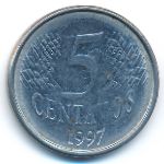 Brazil, 5 centavos, 1997