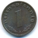 Третий Рейх, 1 рейхспфенниг (1939 г.)
