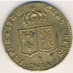 Франция, 2 луидора (1785–1787 г.)