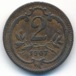 Австрия, 2 геллера (1907 г.)