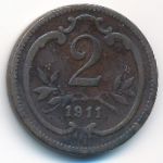 Австрия, 2 геллера (1911 г.)