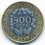 Западная Африка, 500 франков (2005 г.)