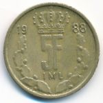 Luxemburg, 5 francs, 1988