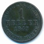 Гессен-Кассель, 1 геллер (1847 г.)