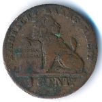 Бельгия, 1 сентим (1901 г.)