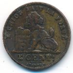 Belgium, 2 centimes, 1909