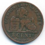 Belgium, 2 centimes, 1905