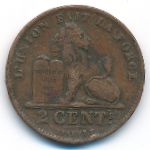 Belgium, 2 centimes, 1905