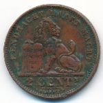 Belgium, 2 centimes, 1911