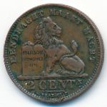 Belgium, 2 centimes, 1911