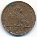 Belgium, 2 centimes, 1919