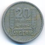 Алжир, 20 франков (1949–1956 г.)