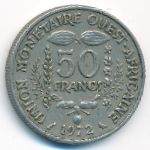 Западная Африка, 50 франков (1972 г.)
