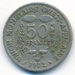Западная Африка, 50 франков (1972 г.)