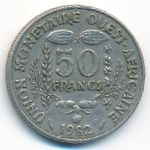 Западная Африка, 50 франков (1982 г.)