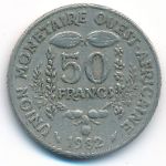 Западная Африка, 50 франков (1982 г.)