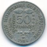 Западная Африка, 50 франков (1984 г.)