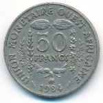 Западная Африка, 50 франков (1984 г.)